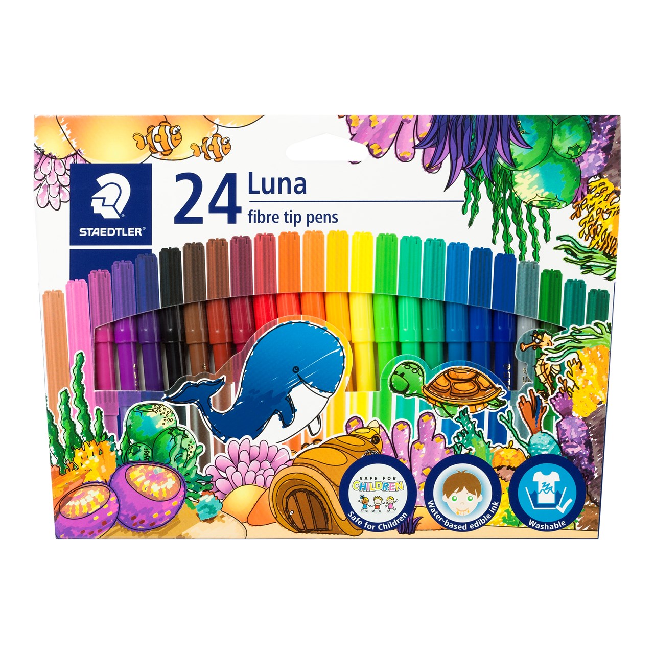 รูปภาพของ สเต็ดเล่อร์ (Staedtler) ปากกาเมจิก ลูน่า 24 สี