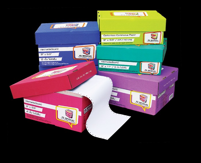 Picture of กระดาษต่อเนื่องเคมี IQ Brand 9x5.5 - 3 ชั้น