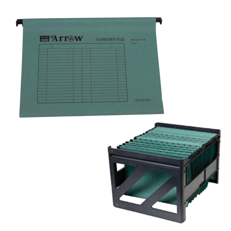 รูปภาพของ แฟ้มแขวน Arrow #55 A4 + แท่น
