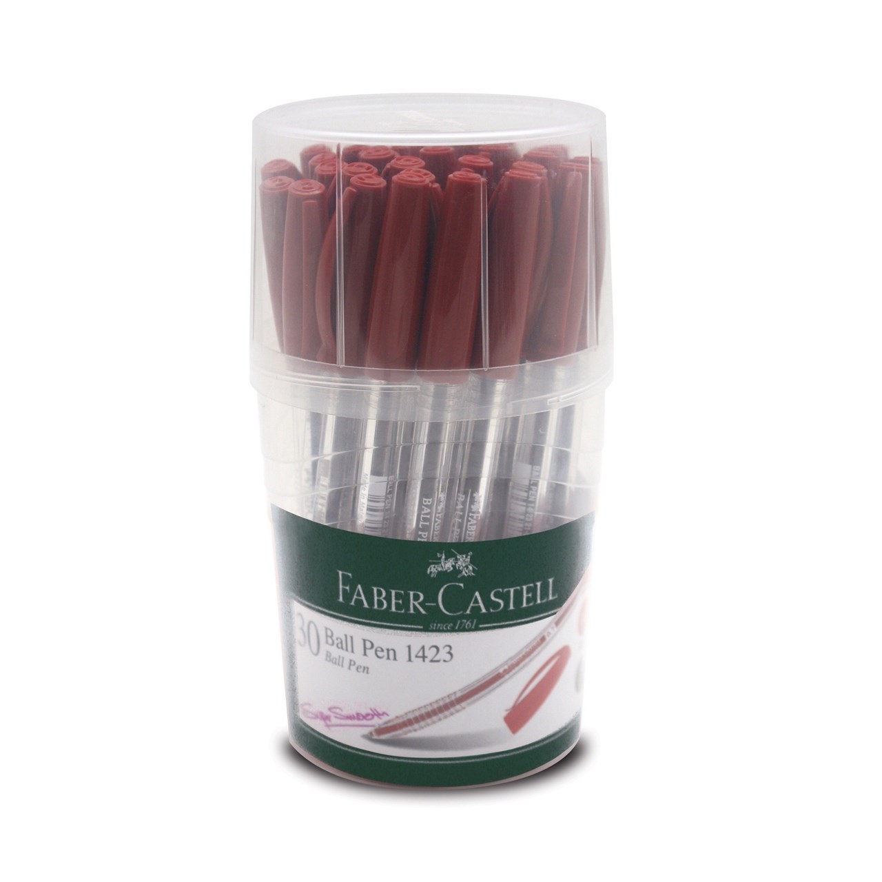 Picture of ปากกาลูกลื่น เฟเบอร์คาสเทล (Faber Castell) 1423, 0.7 แดง,(1x30)