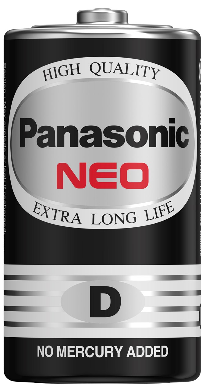 รูปภาพของ ถ่านไฟฉาย Panasonic นีโอ (ก้อนดำ) D (แพ็ค 2 ก้อน)