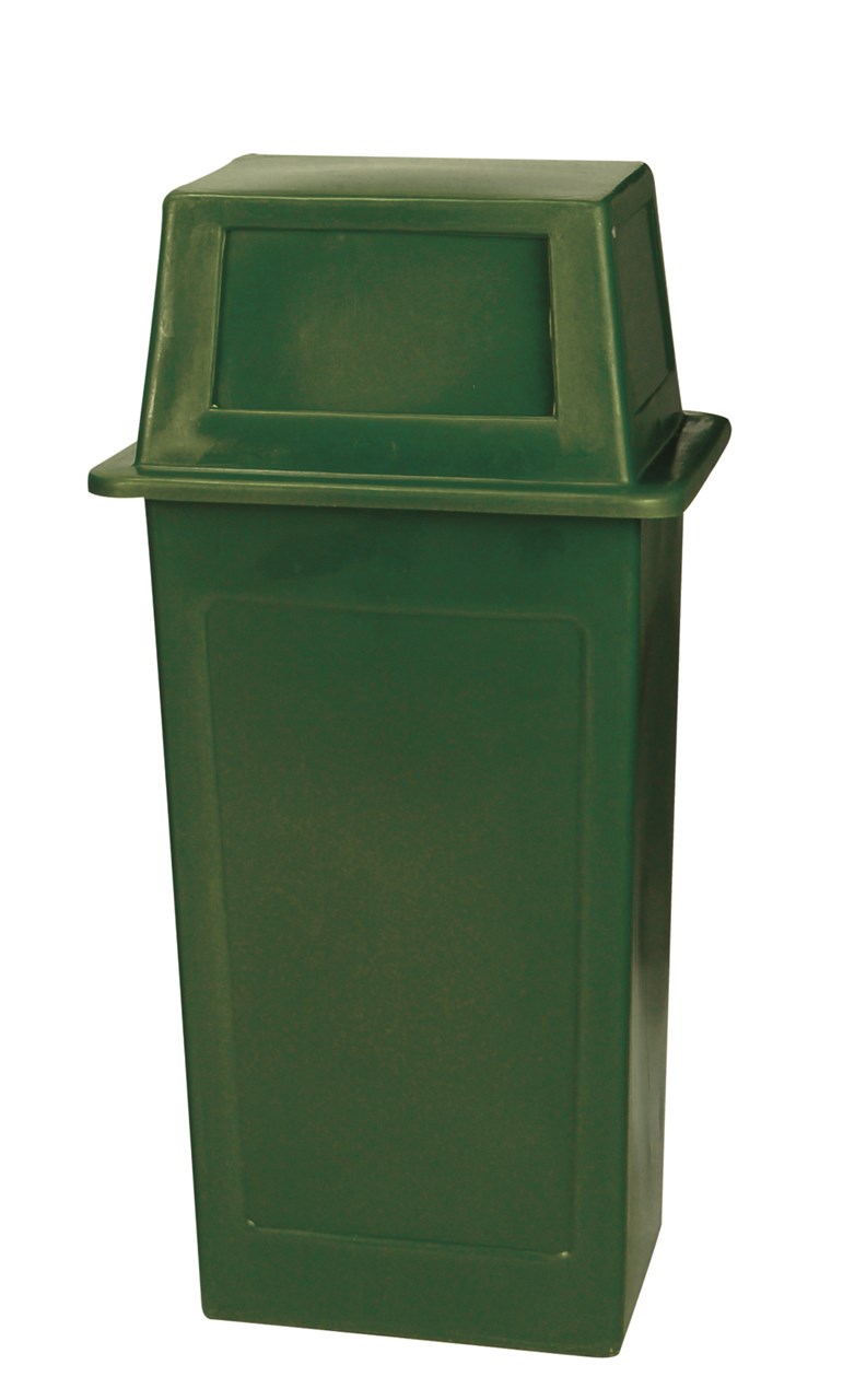 Picture of ถังขยะเหลี่ยมแบบฝาเปิดปิด DBS09S 47x47x95ซม,เขียว 90 ลิตร