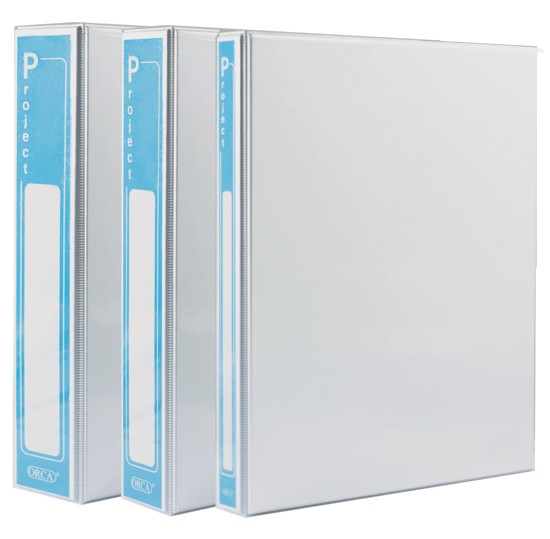 Picture of แฟ้ม PVC 4 ห่วง  1 1/2" ออร์ก้า ขาว