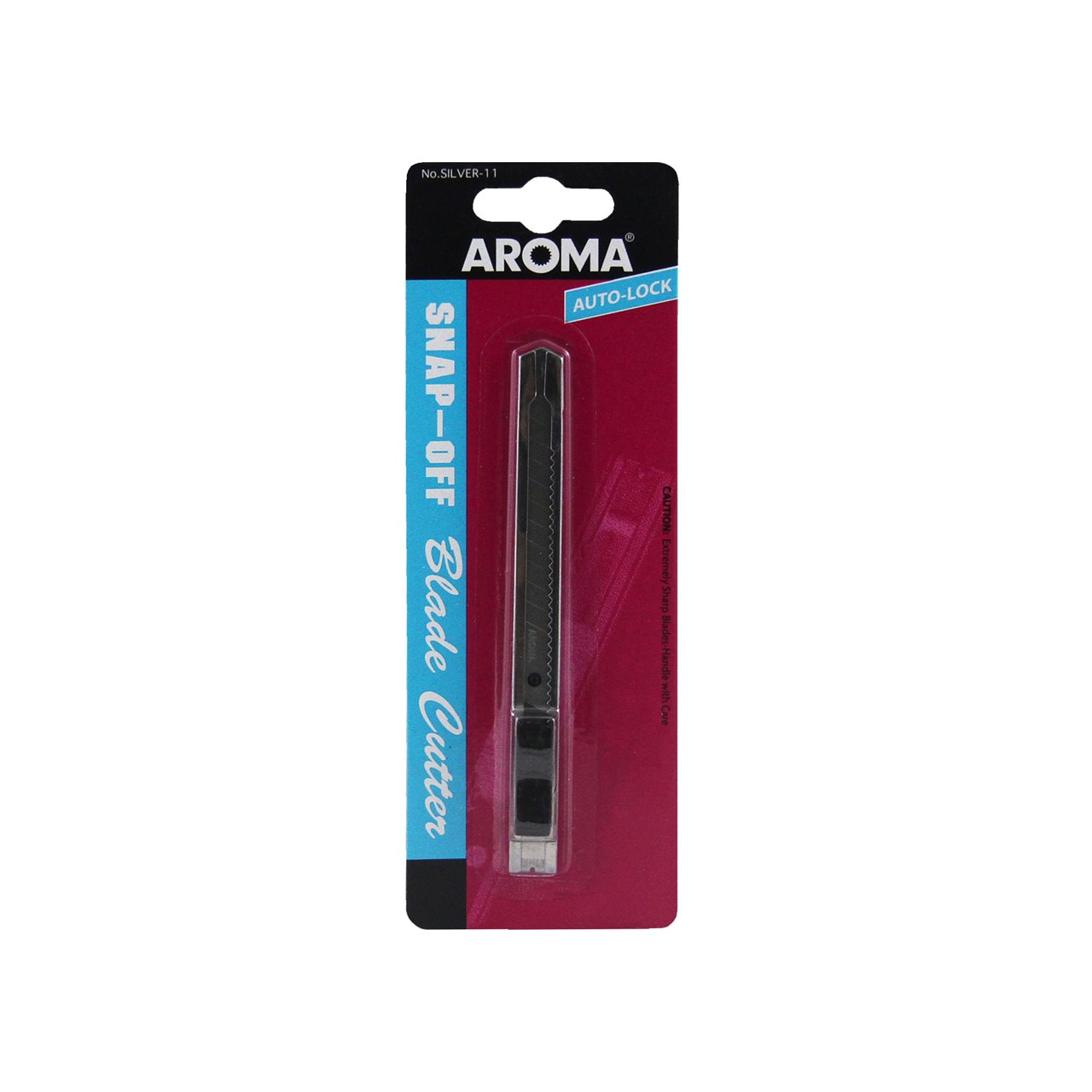 รูปภาพของ มีดคัตเตอร์ อโรม่า (AROMA) SILVER-11