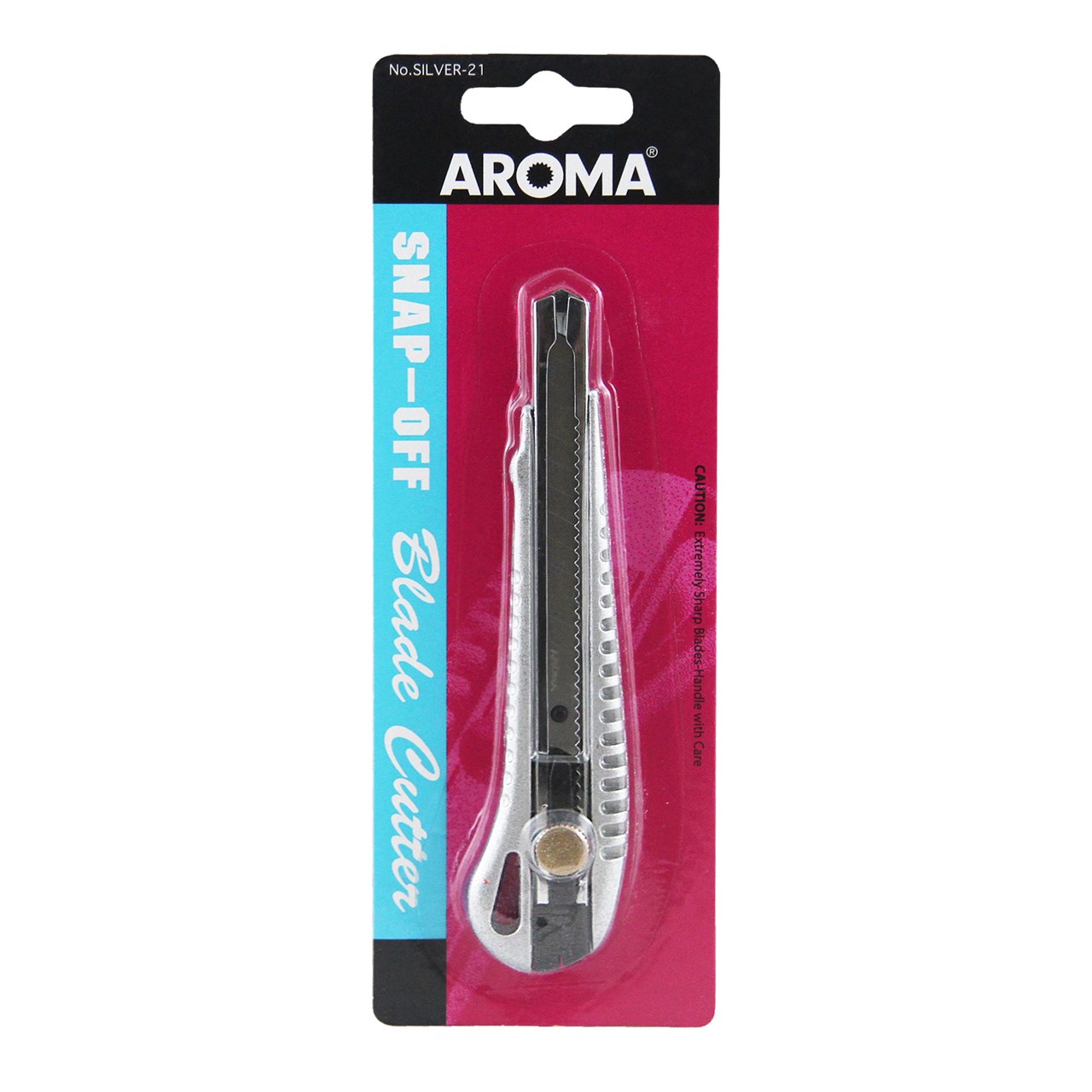 รูปภาพของ มีดคัตเตอร์ อโรม่า (AROMA) SILVER-21