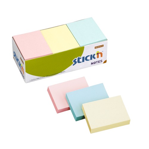 Picture of สติ๊ก'เอ็น 1.5 x 2" คละสีพาสเทล 21004 กระดาษโน้ต