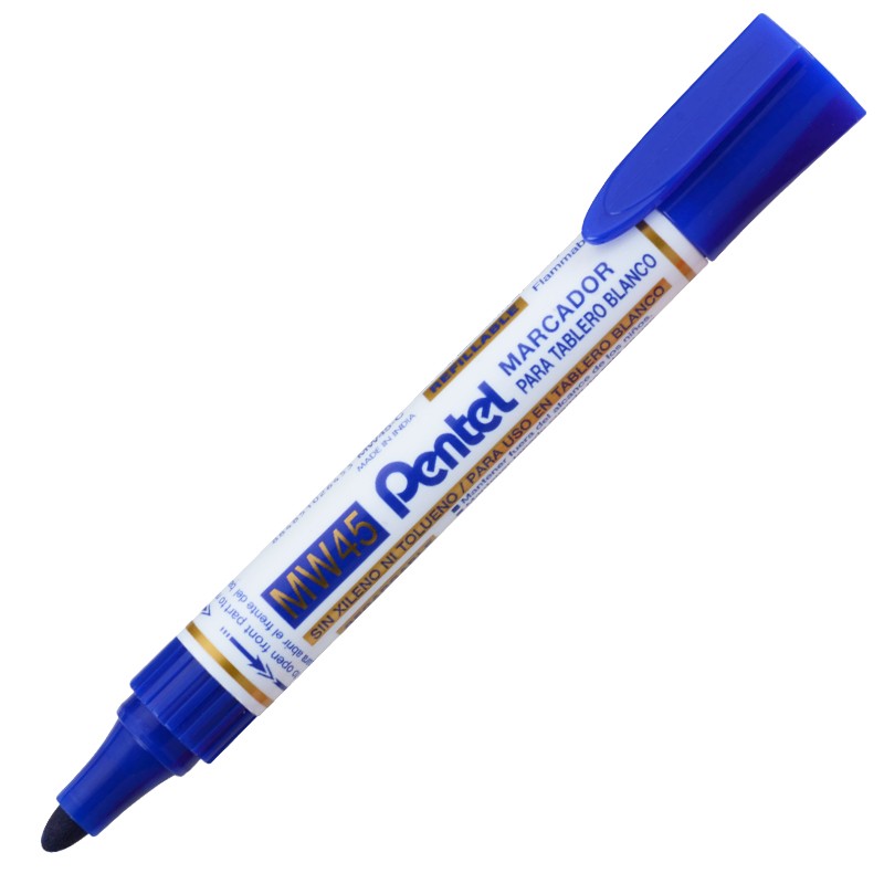 รูปภาพของ ปากกาไวท์บอร์ด เพนเทล (Pentel) MW45-C สีน้ำเงิน