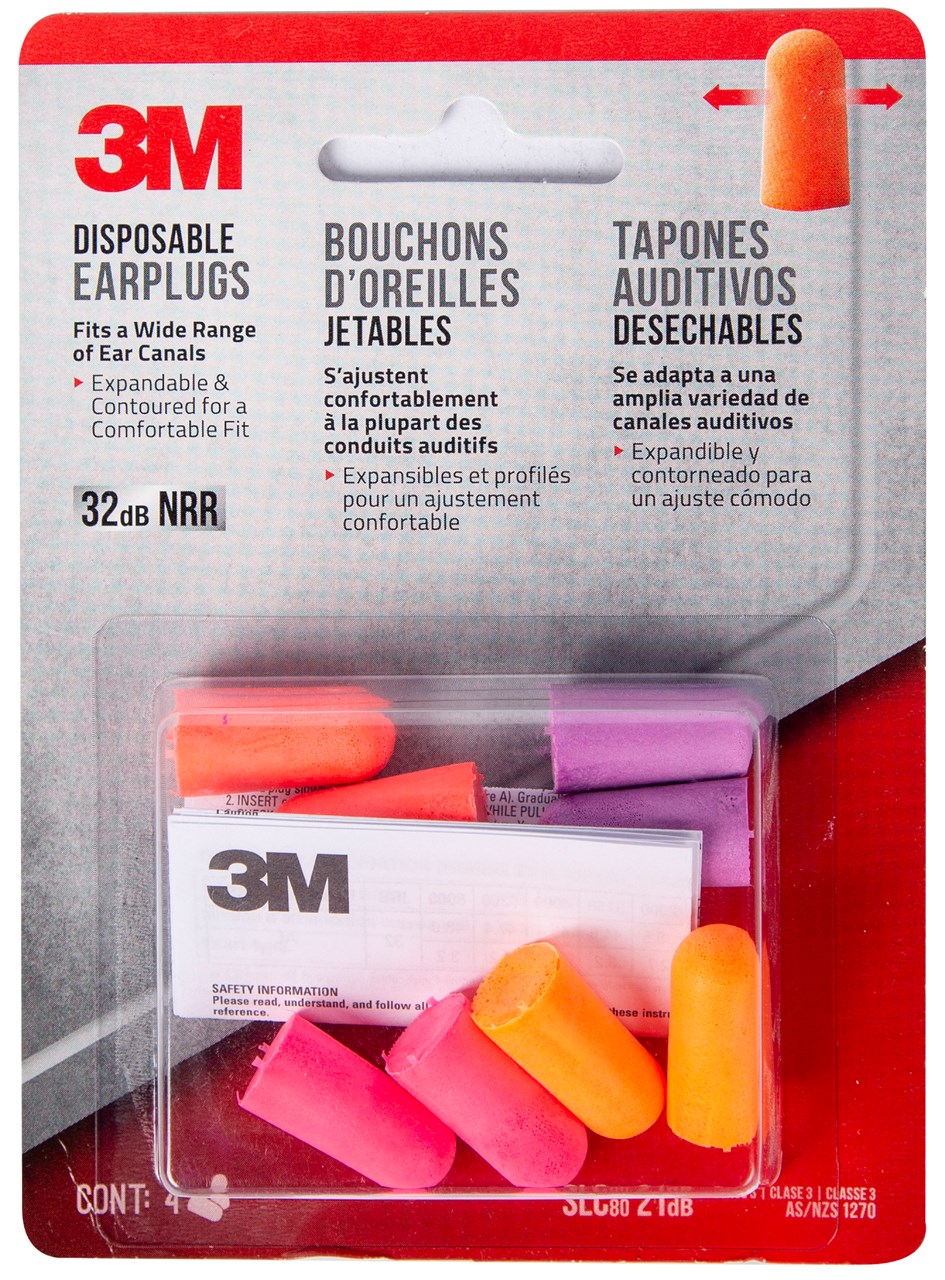 Picture of ปลั๊กอุดหู 3M Protection Earplugs (แพ็ค4คู่) คละสี