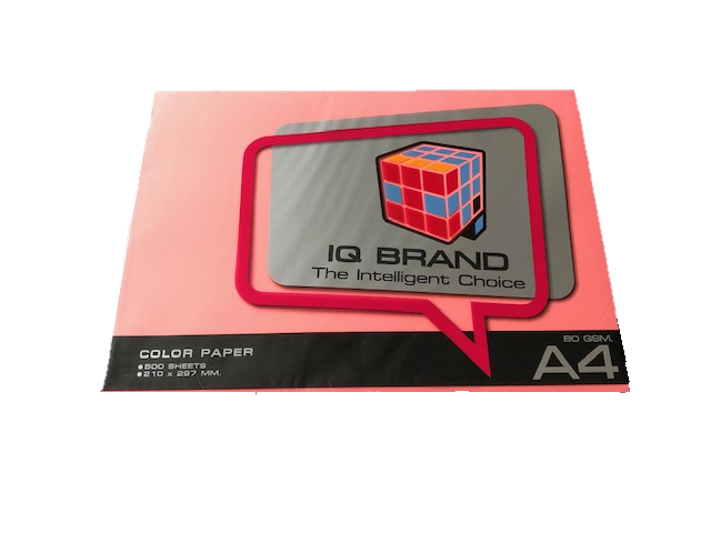 Picture of กระดาษสีถ่ายเอกสาร IQ Cyber Pink, 80 แกรม A4  (500 แผ่น)