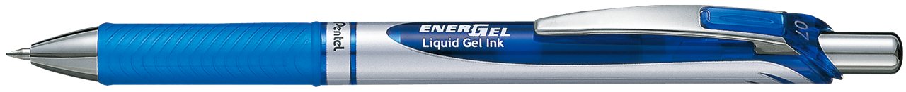 รูปภาพของ ปากกาหมึกเจล แบบกด เพนเทล (Pentel) Energel BL77  สีน้ำเงิน