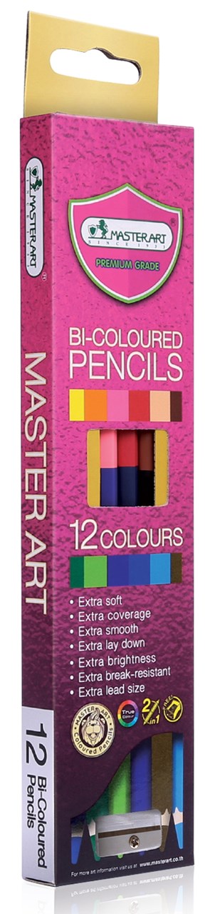 Picture of Master Art มาสเตอร์อาร์ต ดินสอสี 2 หัว 12 สี