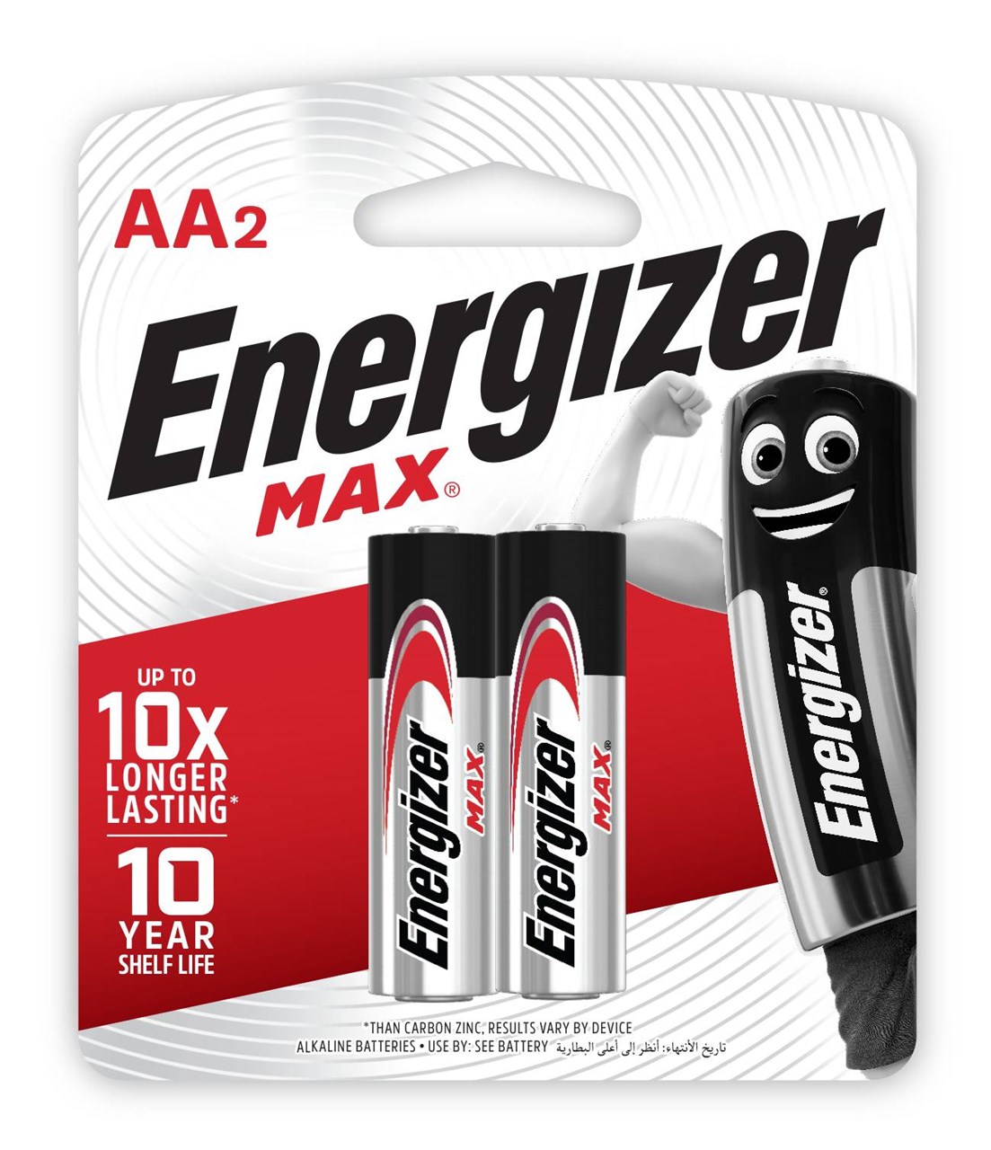 รูปภาพของ ถ่านอัลคาไลน์ Energizer MAX E91 AA (แพ็ค 2 ก้อน)