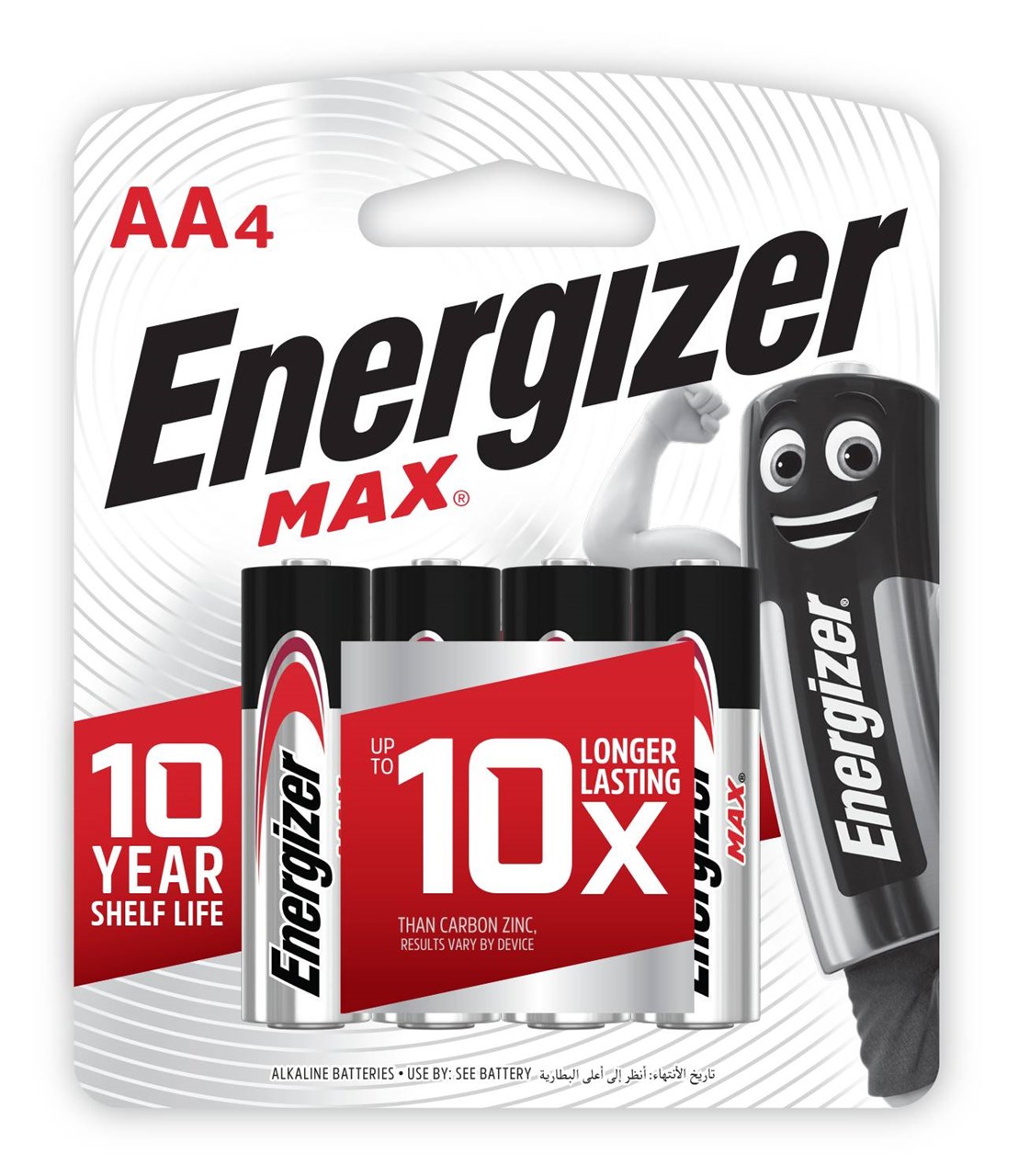 รูปภาพของ ถ่านอัลคาไลน์ Energizer MAX E91 AA (แพ็ค 4 ก้อน)