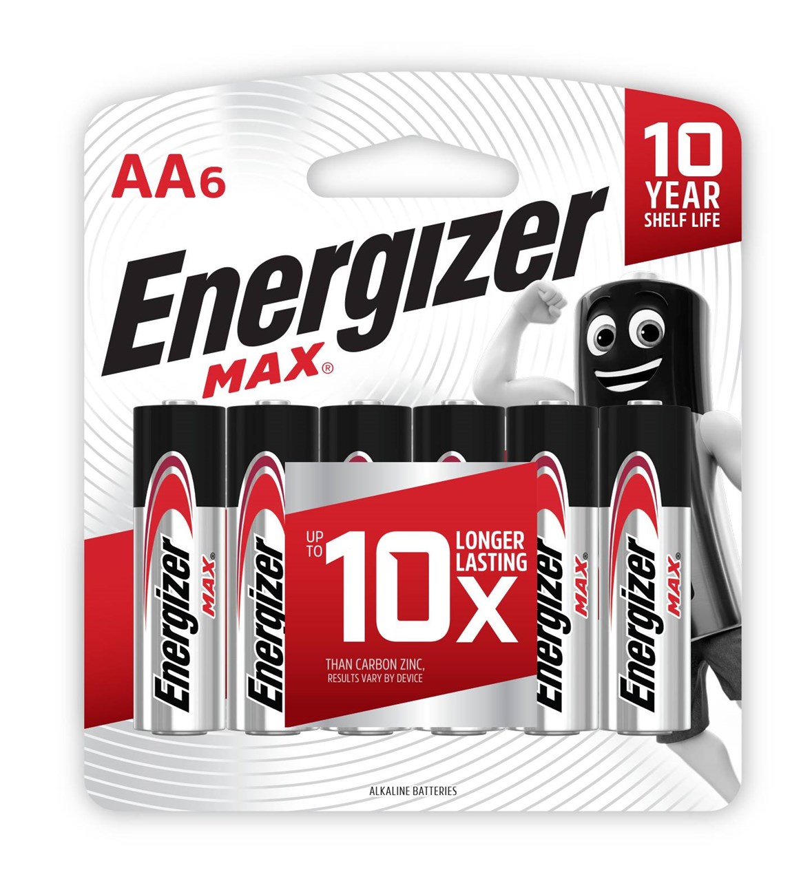 รูปภาพของ ถ่านอัลคาไลน์ Energizer MAX E91 AA (แพ็ค 6 ก้อน)