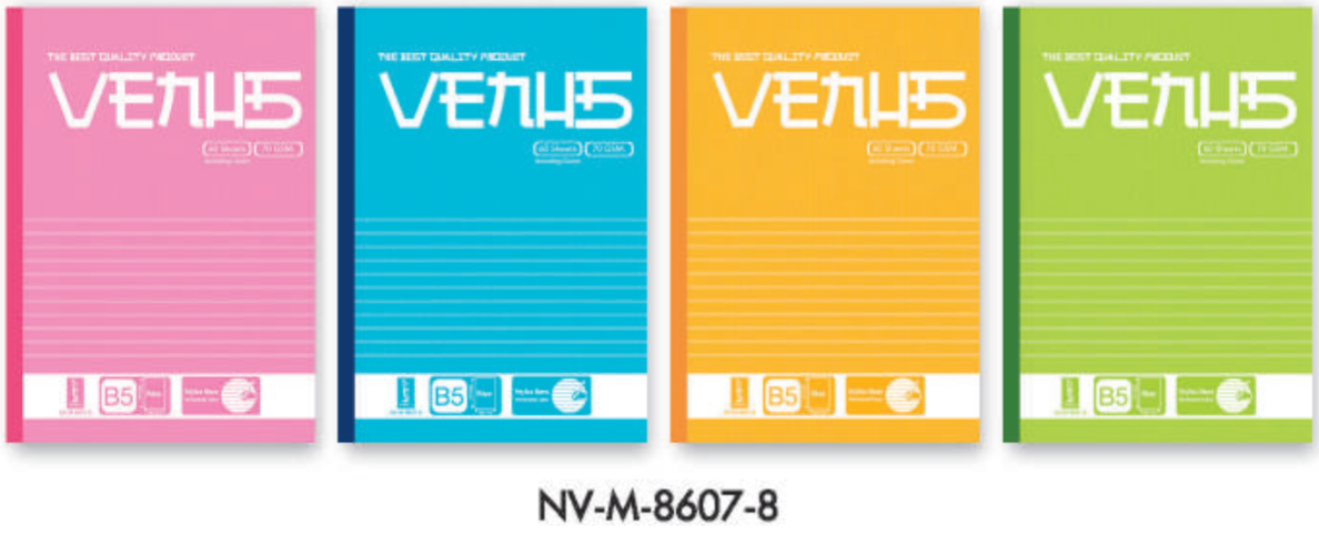 รูปภาพของ สมุดปกอ่อน สันกาว M-8607 เม้งฮั้ว 8/60, 60 แผ่น
