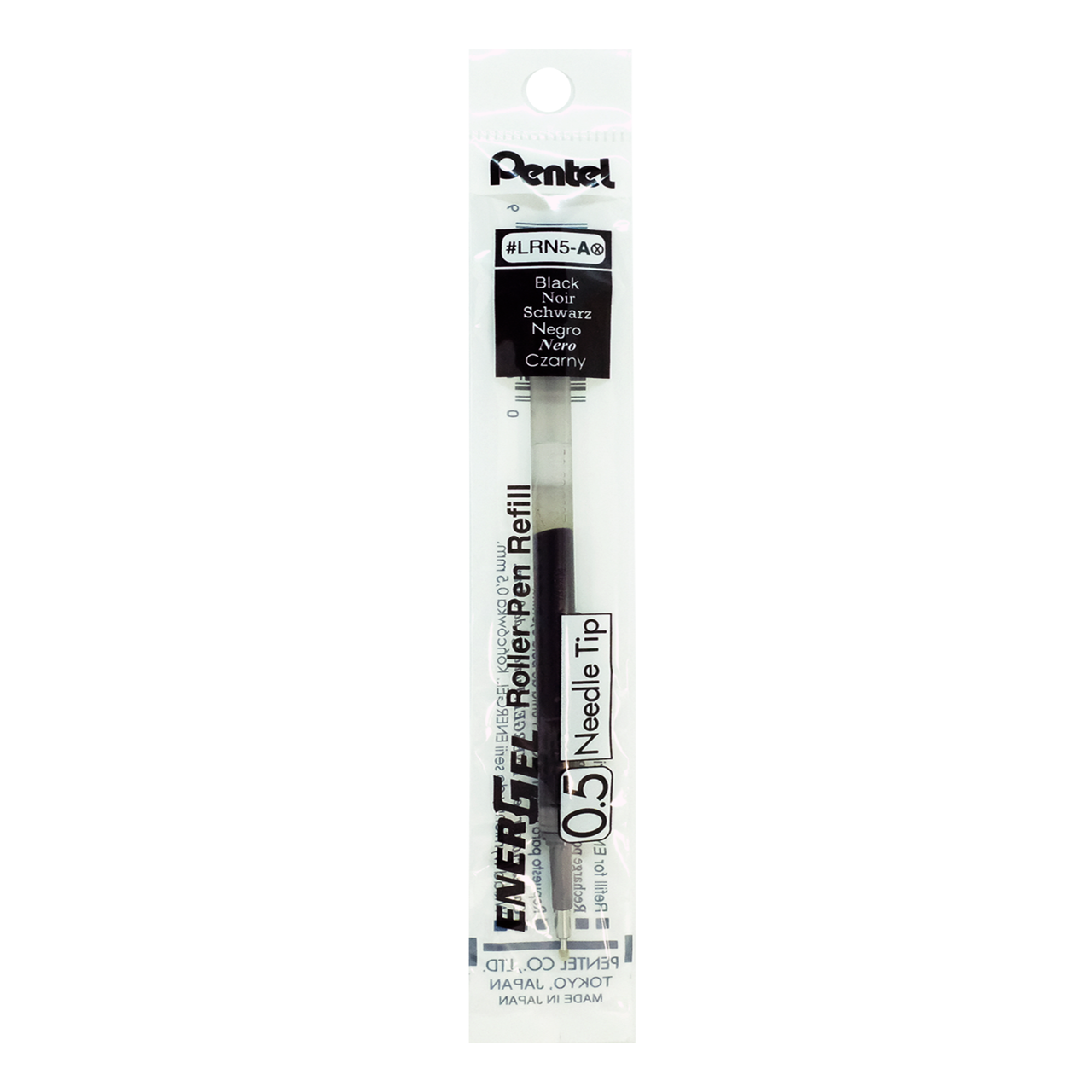 Picture of ไส้ปากกาหัวเข็ม เพนเทล (Pentel) ENERGEL LRN-5 สีดำ