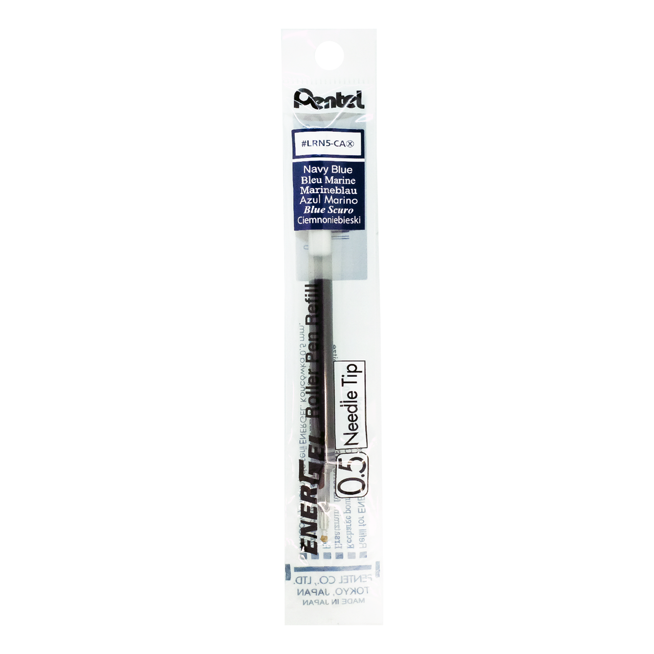 Picture of ไส้ปากกาหัวเข็ม เพนเทล (Pentel) ENERGEL LRN-5 สีน้ำเงินเข้ม