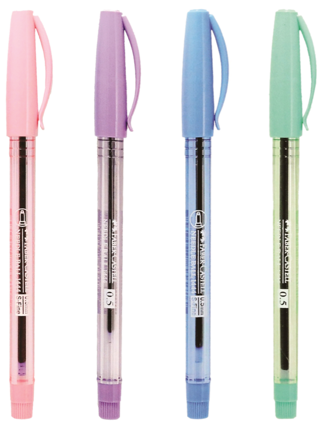 รูปภาพของ ปากกาลูกลื่น เฟเบอร์คาสเทล (Faber Castell) 1444, 0.5 น้ำเงิน