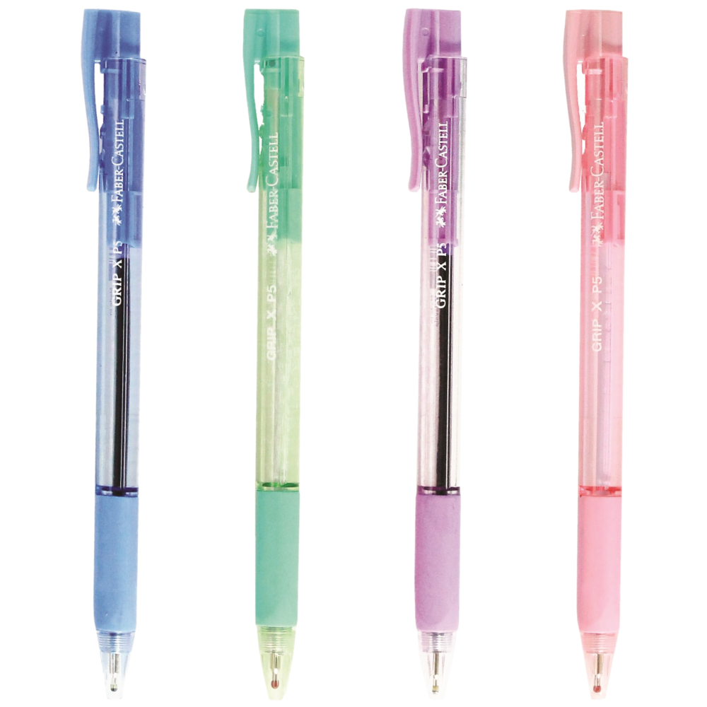 รูปภาพของ ปากกาลูกลื่น เฟเบอร์คาสเทล (Faber Castell) GRIP X5 PASTEL, 0.5 น้ำเงิน