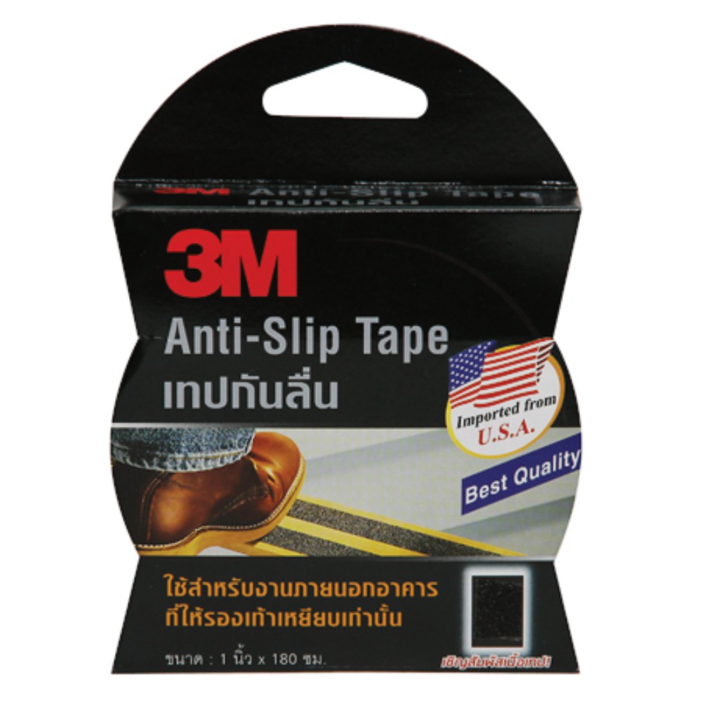 Picture of เทปกันลื่นชนิดม้วน 3M สีดำ สำหรับงานภายนอก ANTI SLIP TAPE BLACK 1"X180 CM