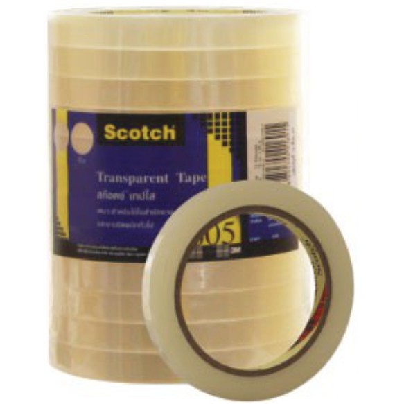 Picture of สก๊อตช์ เทปใส 605, 1/2'' x 66 ม.(แพ็ค 12ม้วน)