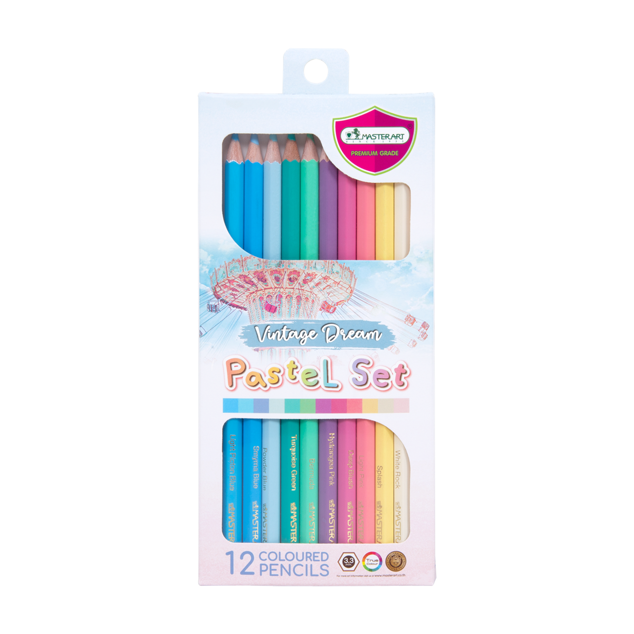 Picture of มาสเตอร์อาร์ต ดินสอสี 12 สีพาสเทล รุ่น Vintage
