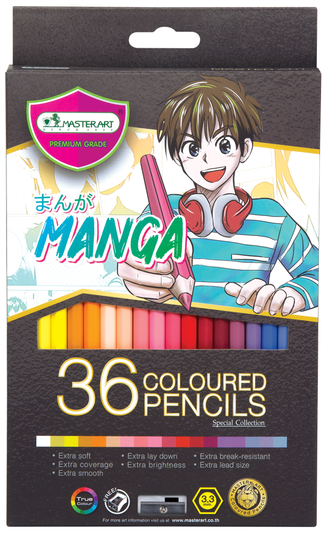 Picture of มาสเตอร์อาร์ต มาสเตอร์ซีรี่ย์ ดินสอสี 36 สี รุ่น มังงะ