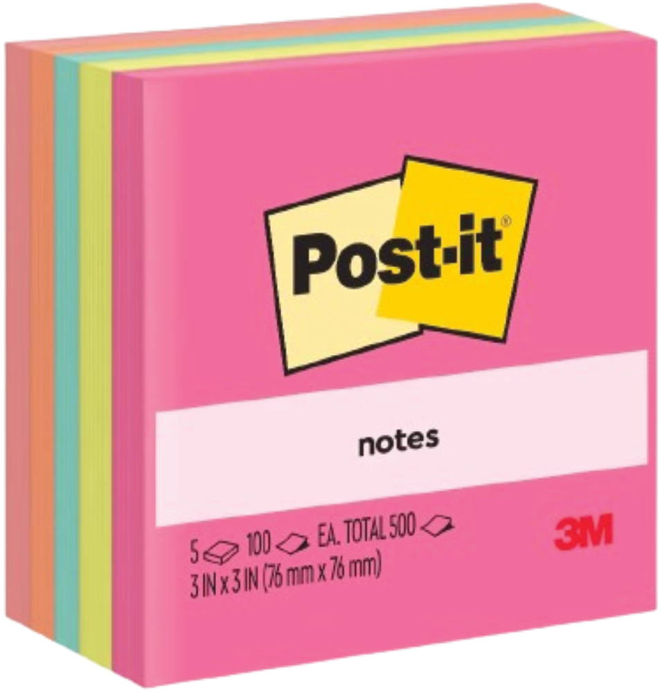 รูปภาพของ โพสต์-อิท โน้ต 654-5AN 3x3" "POPTIMISTIC"