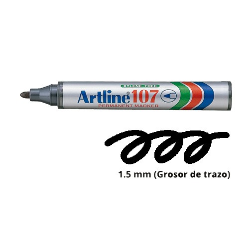 Picture of ปากกาเคมี อาร์ทไลน์ EK-107 หัวกลม ดำ