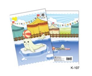 รูปภาพของ สมุดปกอ่อน ตราช้าง K-107, 165 x 240 มม., 60 แกรม, 30 แผ่น