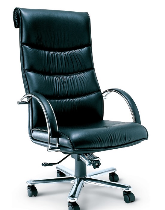Picture of เก้าอี้ Asahi EX1 หนัง PVC โยกทั้งตัว ขาอลูมิเนียมเงา