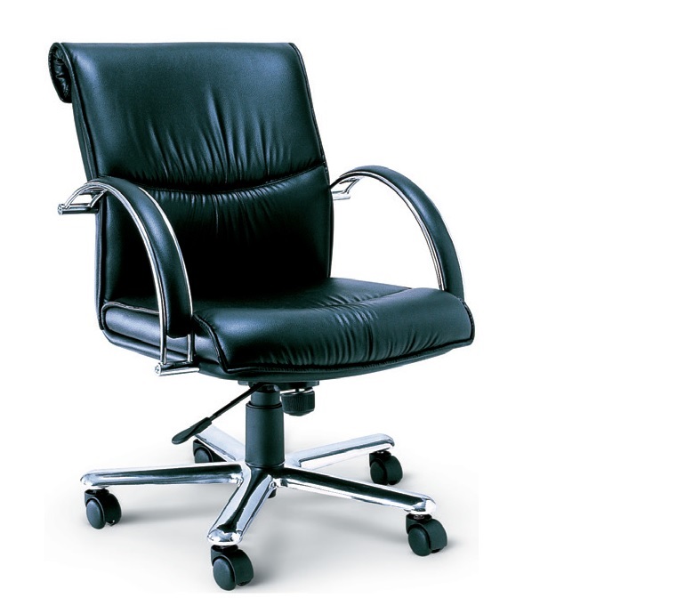 Picture of เก้าอี้ Asahi EX3 หนัง PVC โยกทั้งตัว ขาอลูมิเนียมเงา