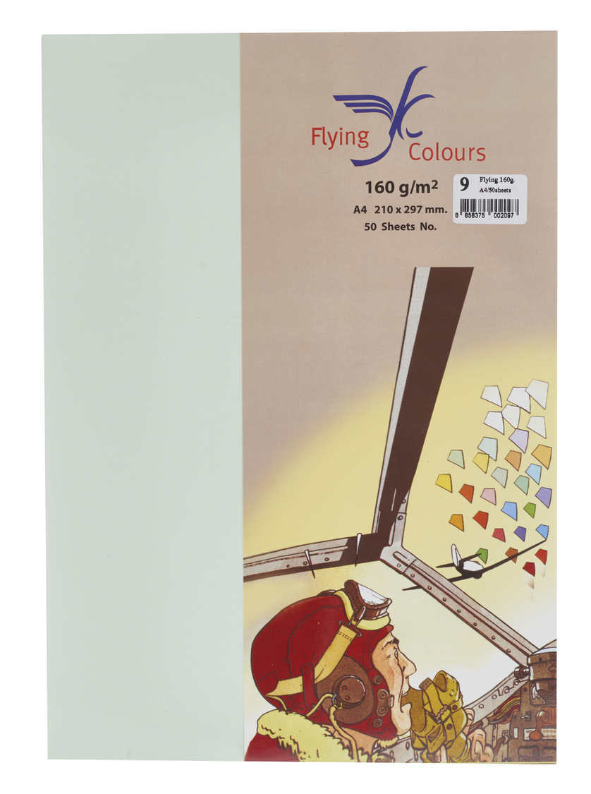 รูปภาพของ กระดาษสีถ่ายเอกสารฟลายอิ้ง (Flying) Colours No.9 สีเขียวอ่อน (50 แผ่น)