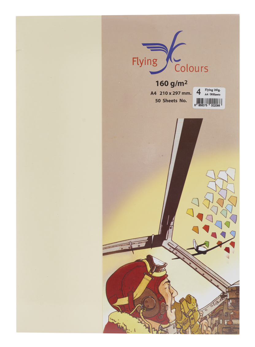 รูปภาพของ กระดาษสีถ่ายเอกสารฟลายอิ้ง (Flying) Colours No.4 สีครีม (50 แผ่น)