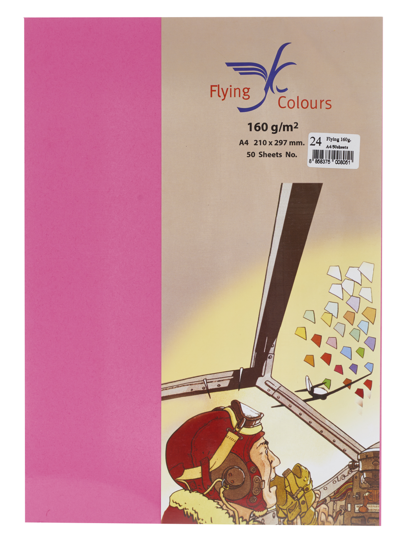 รูปภาพของ กระดาษสีถ่ายเอกสารฟลายอิ้ง (Flying) Colours No.24 สีบานเย็น (50 แผ่น)