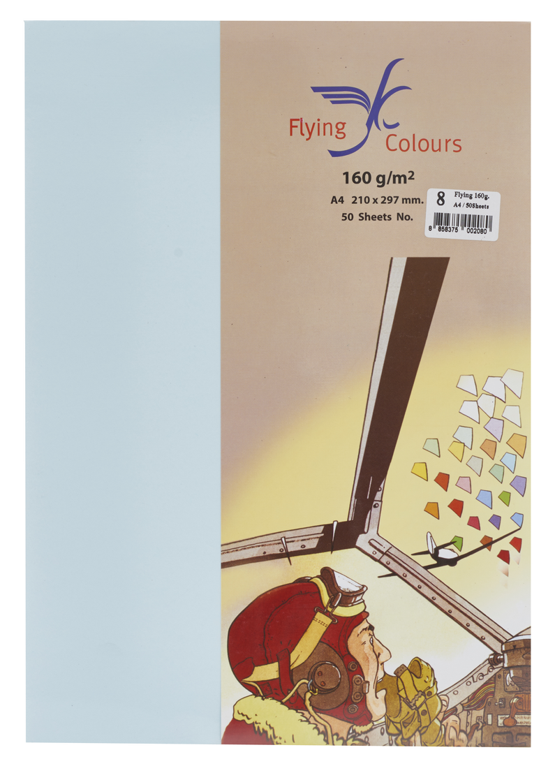 รูปภาพของ กระดาษสีถ่ายเอกสารฟลายอิ้ง (Flying) Colours No.8 สีฟ้าอ่อน (50 แผ่น)
