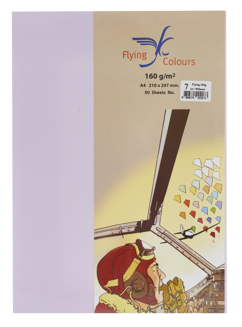 รูปภาพของ กระดาษสีถ่ายเอกสารฟลายอิ้ง (Flying) Colours No.7 สีม่วงอ่อน (50 แผ่น)