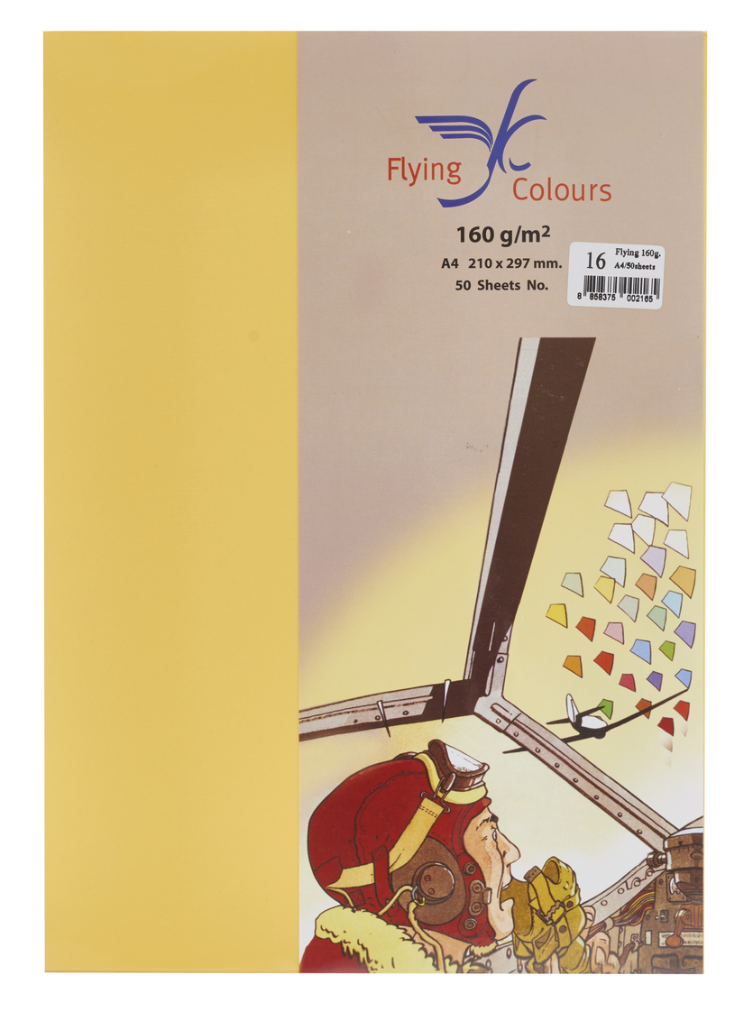 Picture of กระดาษสีถ่ายเอกสารฟลายอิ้ง (Flying) Colours No.16 สีเหลือง (50 แผ่น)