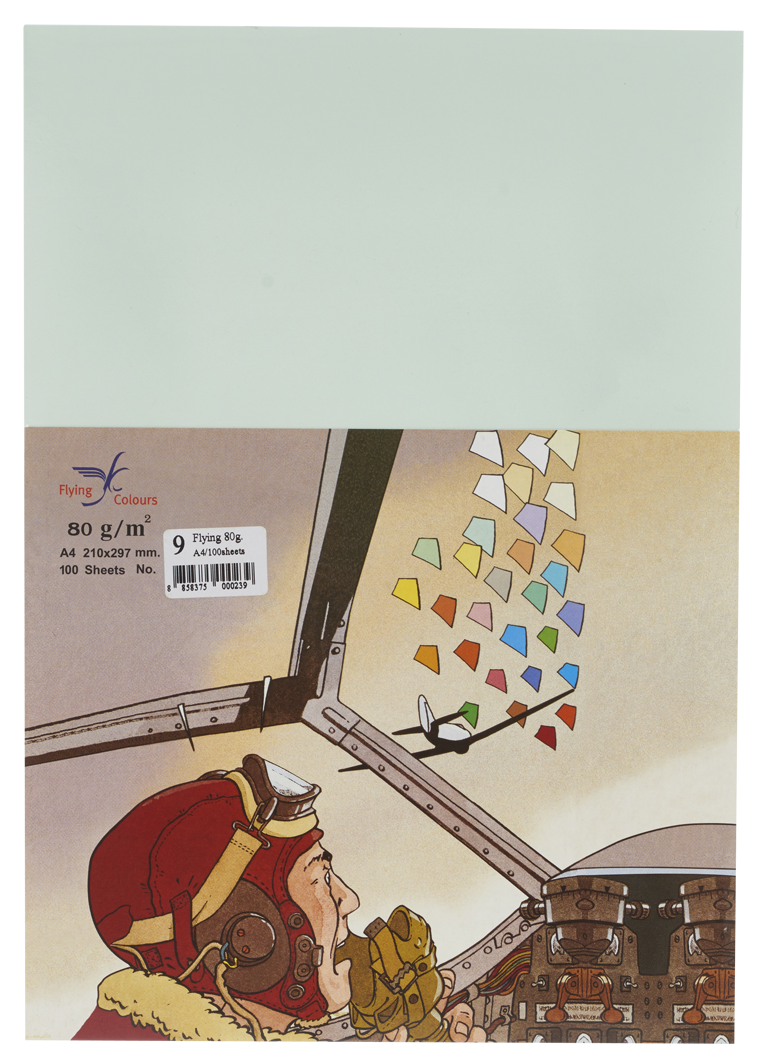 รูปภาพของ กระดาษสีถ่ายเอกสารฟลายอิ้ง (Flying) Colours No.9 สีเขียวอ่อน (100 แผ่น)
