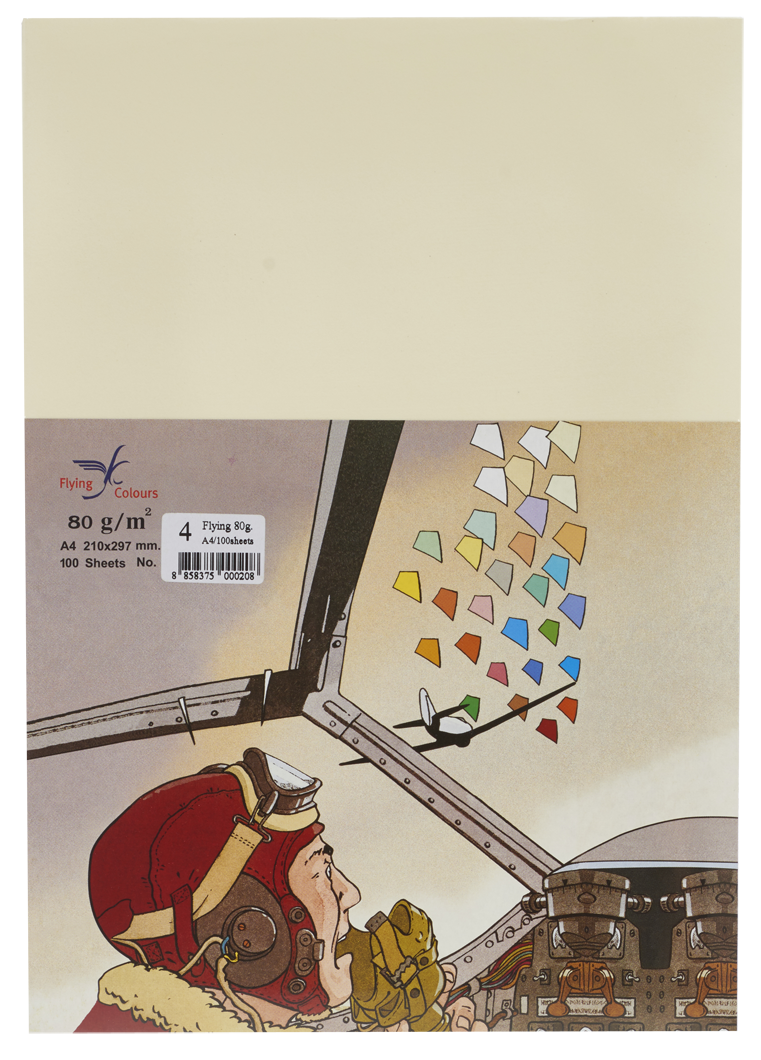 รูปภาพของ กระดาษสีถ่ายเอกสารฟลายอิ้ง (Flying) Colours No.4 สีครีม (100 แผ่น)