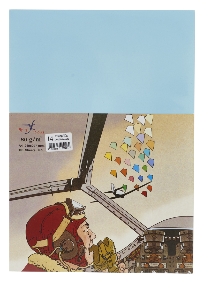 รูปภาพของ กระดาษสีถ่ายเอกสารฟลายอิ้ง (Flying) Colours No.14 สีฟ้า (100 แผ่น)
