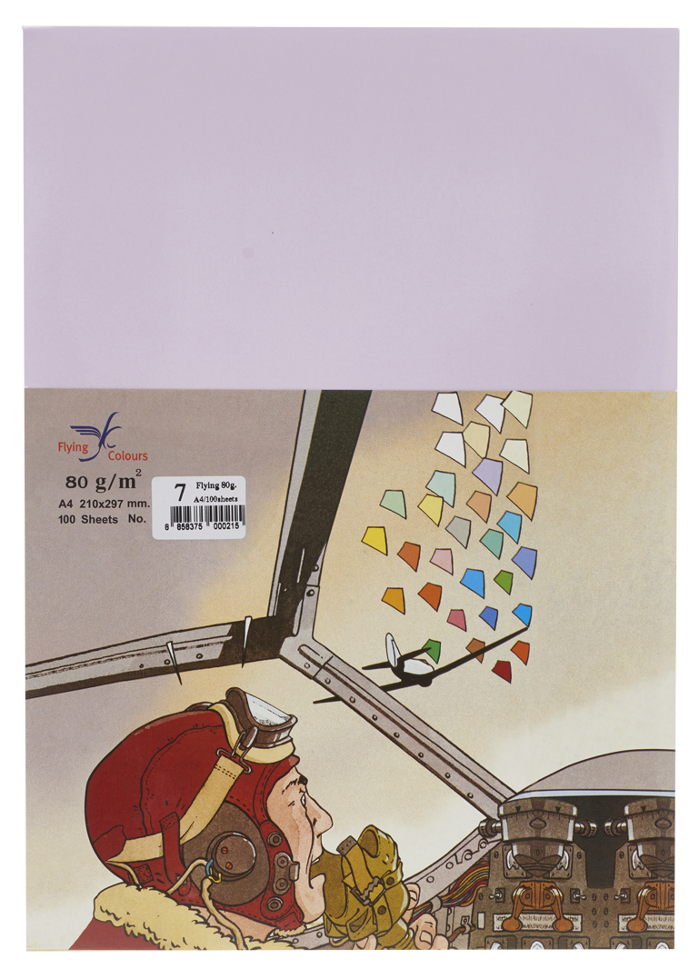 รูปภาพของ กระดาษสีถ่ายเอกสารฟลายอิ้ง (Flying) Colours No.7 สีม่วงอ่อน (100 แผ่น)