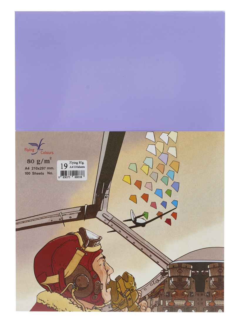 รูปภาพของ กระดาษสีถ่ายเอกสารฟลายอิ้ง (Flying) Colours No.19 สีม่วง (100 แผ่น)