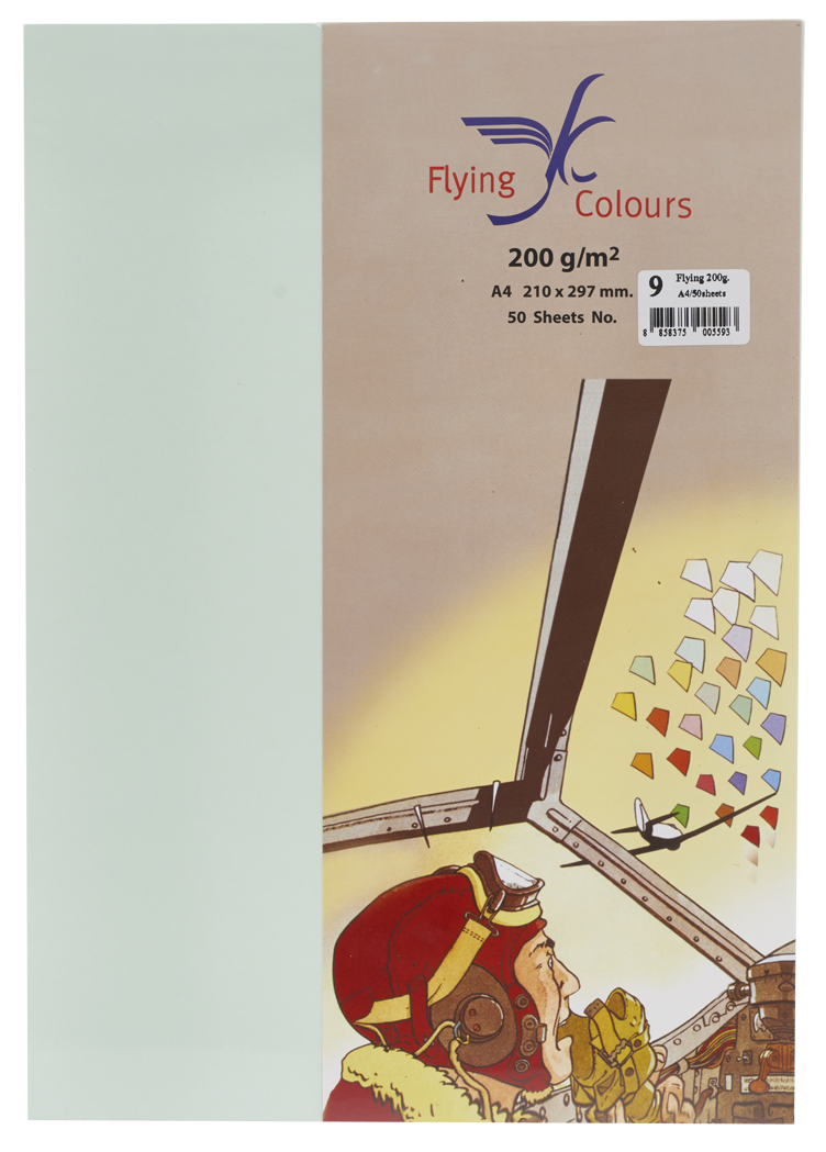 Picture of กระดาษสีถ่ายเอกสารฟลายอิ้ง (Flying) Colours No.9 สีเขียวอ่อน (50 แผ่น)