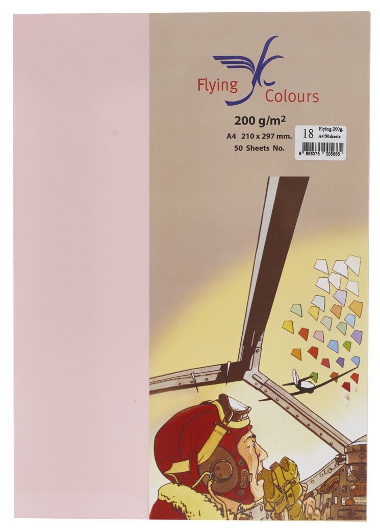 Picture of กระดาษสีถ่ายเอกสารฟลายอิ้ง (Flying) Colours No.18 สีชมพู (50 แผ่น)