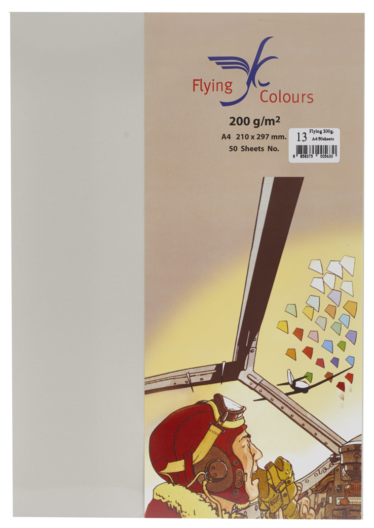 Picture of  กระดาษสีถ่ายเอกสารฟลายอิ้ง (Flying) Colours No.13 สีเทา (50 แผ่น)