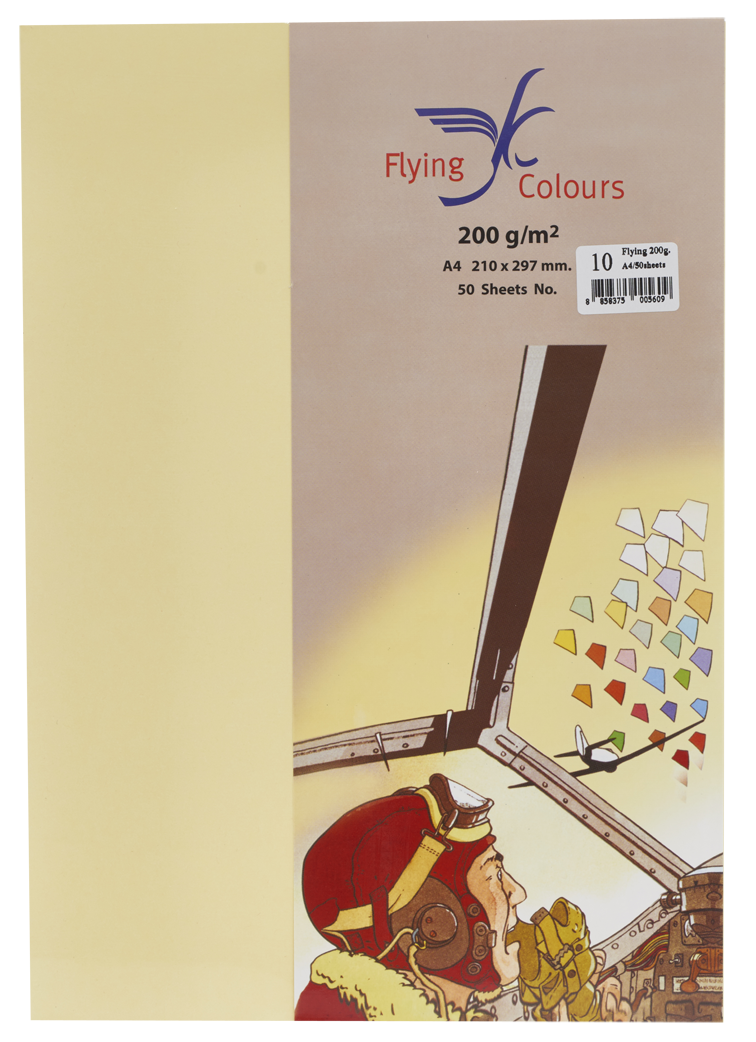 Picture of กระดาษสีถ่ายเอกสารฟลายอิ้ง (Flying) Colours No.10 สีเหลืองอ่อน (50 แผ่น)
