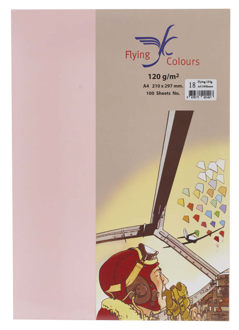 Picture of กระดาษสีถ่ายเอกสารฟลายอิ้ง (Flying) Colours No.18 สีชมพู (100 แผ่น)