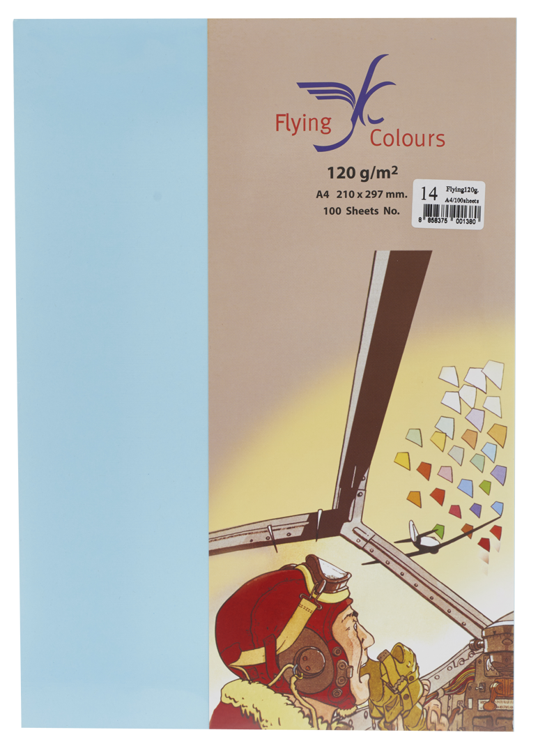 รูปภาพของ กระดาษสีถ่ายเอกสารฟลายอิ้ง (Flying) Colours No.14 สีฟ้า (100 แผ่น)