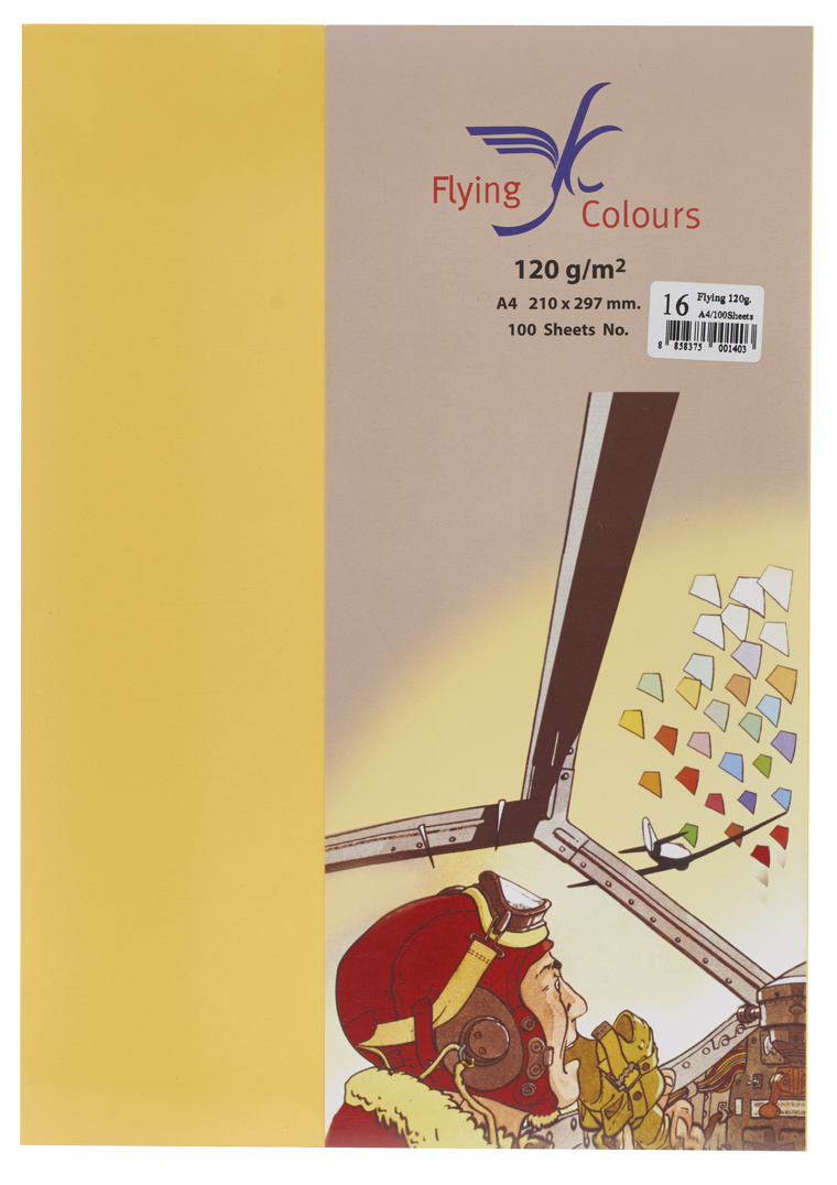 Picture of กระดาษสีถ่ายเอกสารฟลายอิ้ง (Flying) Colours No.16 สีเหลือง (100 แผ่น)